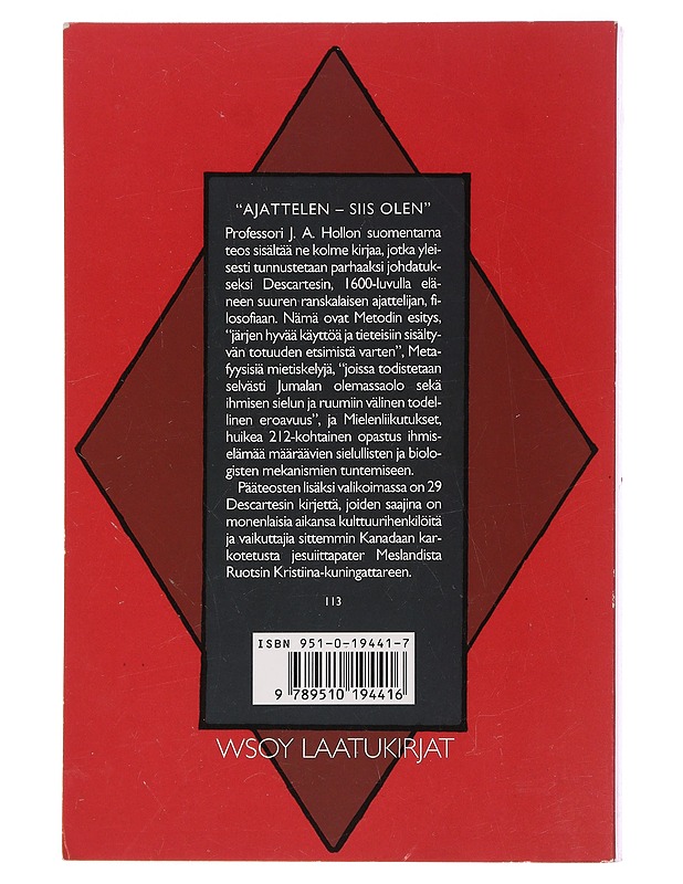 Teoksia ja kirjeitä - Descartes, René - Tietokirjat ja oppaat - 10105447506 - 1