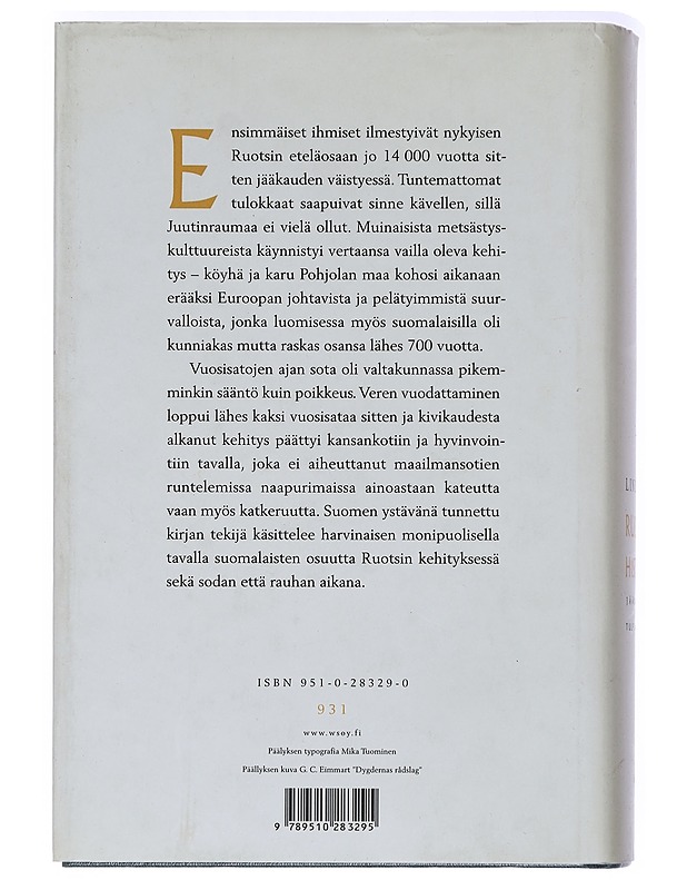 Ruotsin historia : jääkaudesta tulevaisuuteen - Lindqvist, Herman - Historiakirjat - 10105447537 - 1