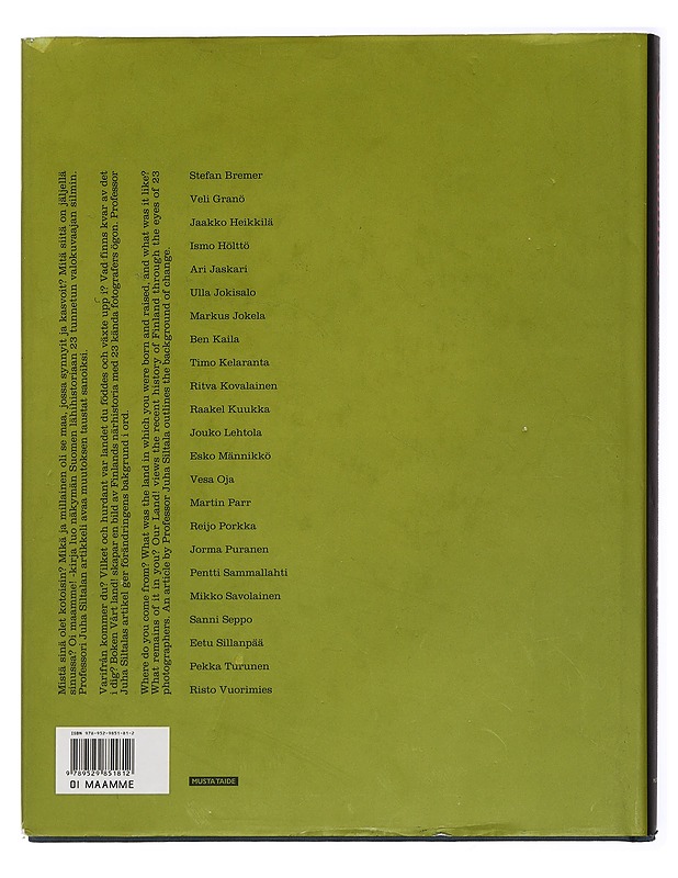 Oi maamme! : valokuvia Suomesta  - Jokisalo, Ulla - Historiakirjat - 10105447591 - 1