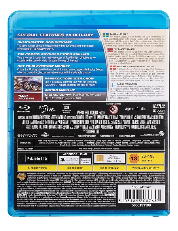 The Hangover Part II -Blu-Ray - Blu-ray-levyt - 10105447594 - 1