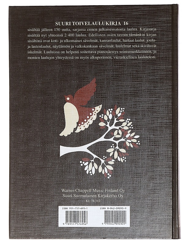 Suuri toivelaulukirja 16 - Henriksson, Raimo - Musiikki- ja elokuvakirjat - 10105447600 - 1