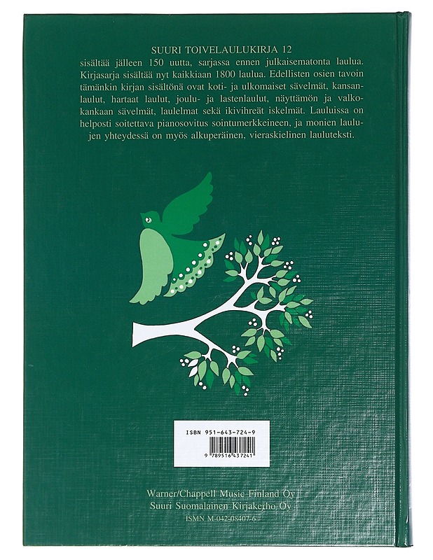 Suuri toivelaulukirja. 12 - toim. Heikki Uusitalo - Joulukirjat - 10105447603 - 1