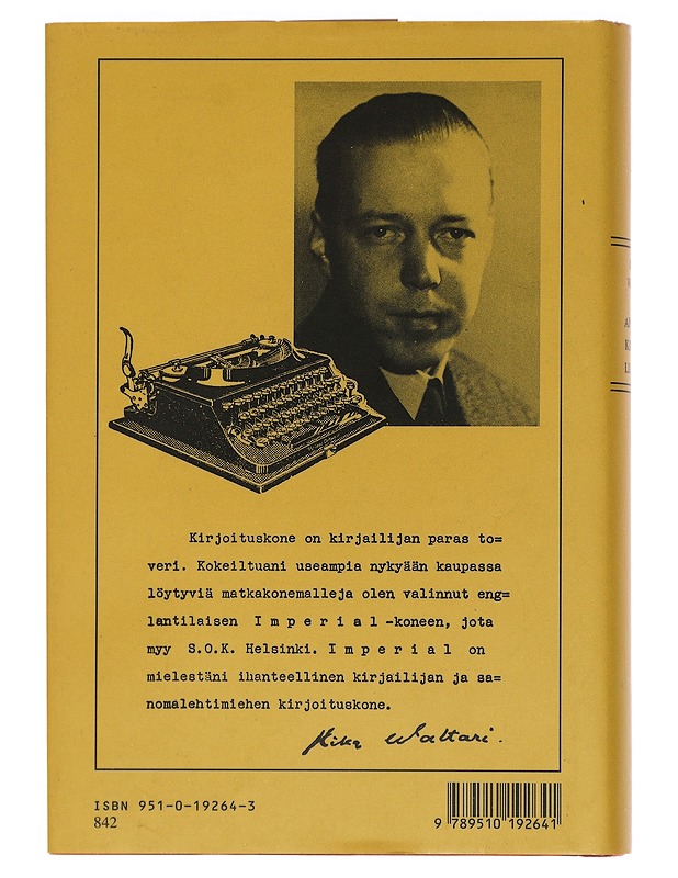 Aiotko kirjailijaksi? : tuttavallista keskustelua kaikesta siitä, mitä nuoren kirjailijan tulee tietää - Mika Waltari - Romaanit ja novellit - 10105447699 - 1