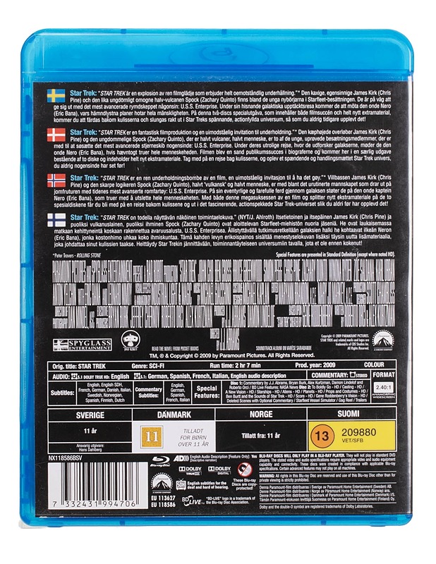 Star Trek - Blu-Ray - Blu-ray-levyt - 10105447748 - 1