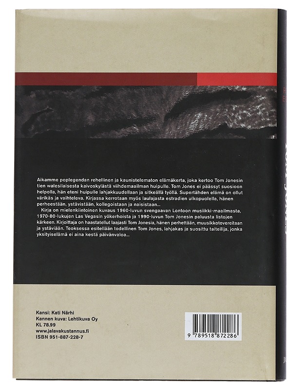 Tom Jones : elämäkerta - Eggar, Robin - Elämäkerrat ja muistelmat - 10105447757 - 1