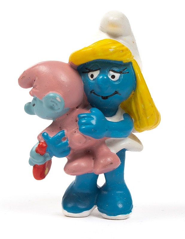 SCHLEICH Äiti Smurfiina vauvan kansa - Lasten lelut - 10105447774 - 0