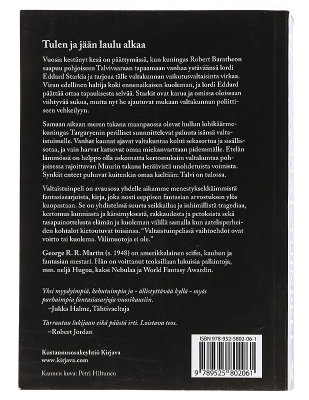 Valtaistuinpeli - Martin, George R. R. - Fantasia- ja scifi - 10105447772 - 1