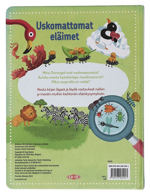 Uskomattomat eläimet - Helenius, Kati - Lastenkirjat - 10105447822 - 1