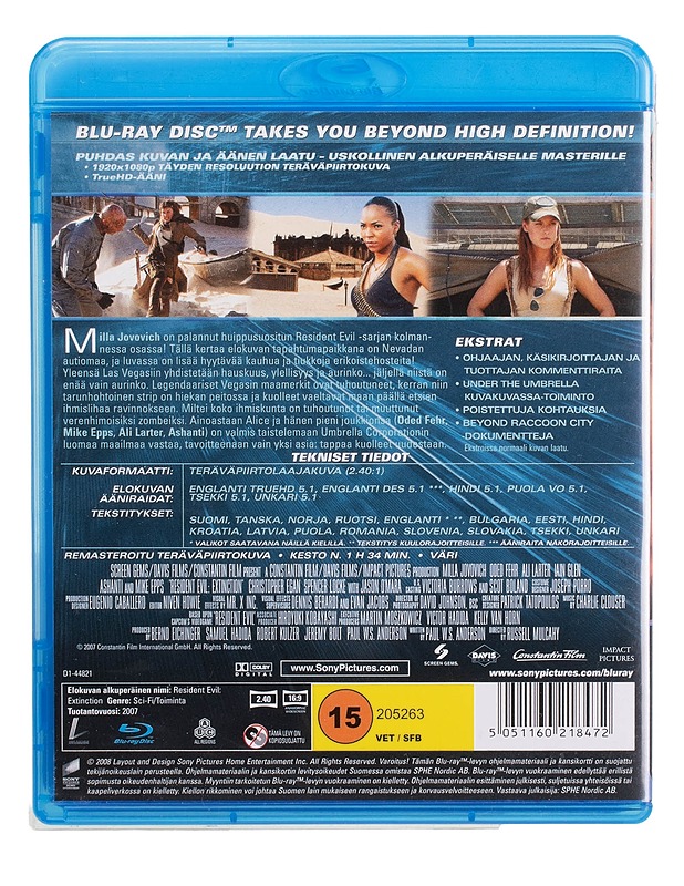 Resident Evil: tuho - Blu-Ray - Blu-ray-levyt - 10105447847 - 1