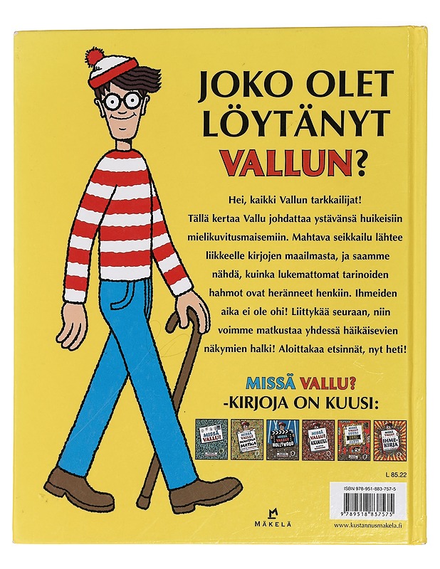 Missä Vallu? : ihmekirja - Handford, Martin - Lastenkirjat - 10105447849 - 1