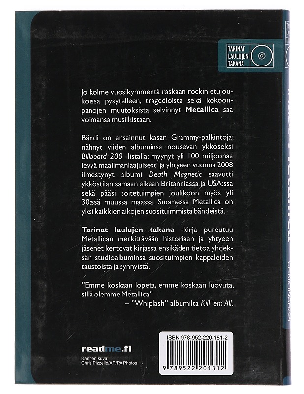 Inside Metallica : tarinat laulujen takana - Ingham, Chris - Elämäkerrat ja muistelmat - 10105447853 - 1
