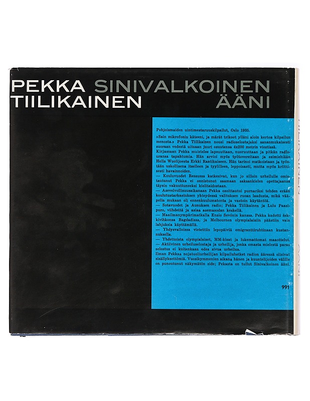 Sinivalkoinen ääni - Tiilikainen, Pekka - Elämäkerrat ja muistelmat - 10105447857 - 1