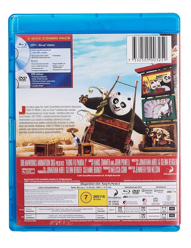Kung Fu Panda 2 - Blu-Ray + DVD - Blu-ray-levyt - 10105447858 - 1