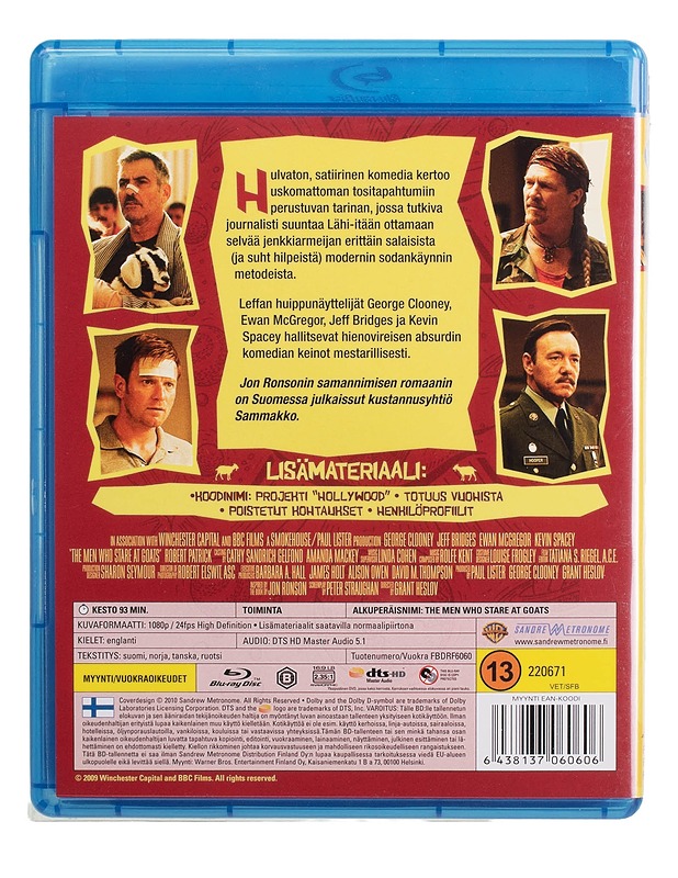 Vuohia Tuijottavat Miehet - Blu-Ray - Blu-ray-levyt - 10105447940 - 1
