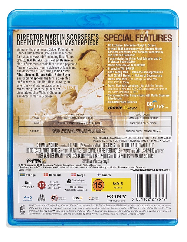 Taxi driver - Blu-ray - Blu-ray-levyt - 10105447945 - 1