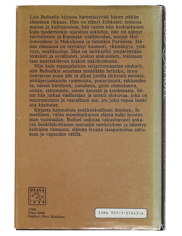 Viimeinen henkäykseni - Buñuel, Luis - Elämäkerrat ja muistelmat - 10105447962 - 1