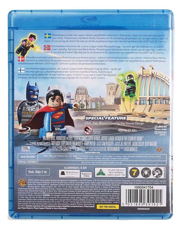 Lego: Justice League VS legion Of doom - Blu-Ray - Blu-ray-levyt - 10105447965 - 1