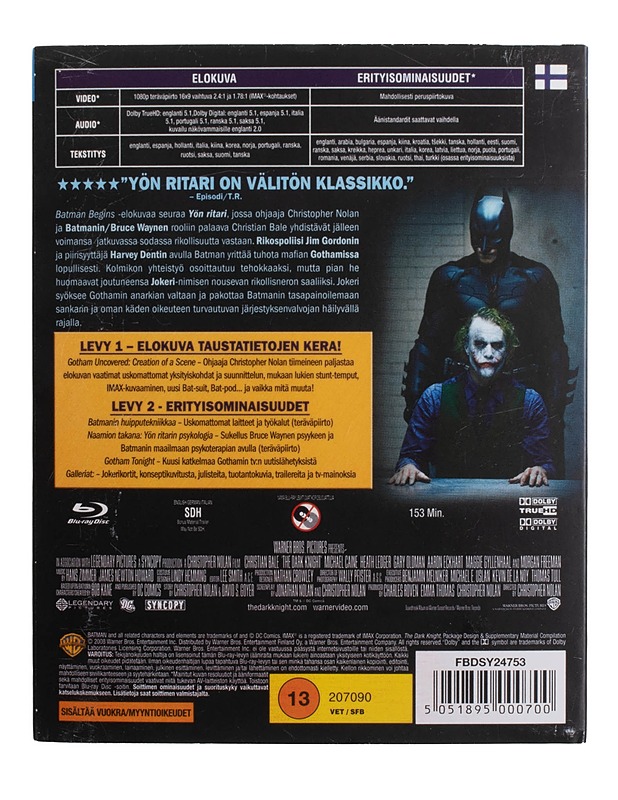 Yön Ritari - Blu-Ray - Blu-ray-levyt - 10105448000 - 1