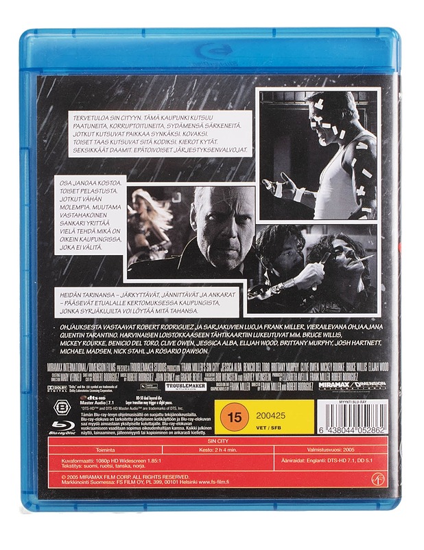 Sin City - Blu-Ray - Blu-ray-levyt - 10105448034 - 1