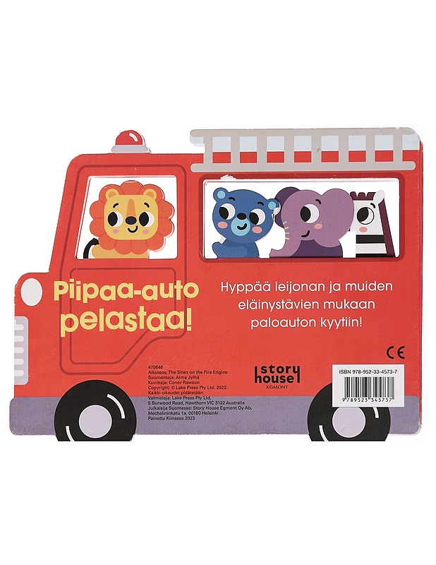 Piipaa-auto pelastaa! - Rawson, Conor - Lastenkirjat - 10105448043 - 1