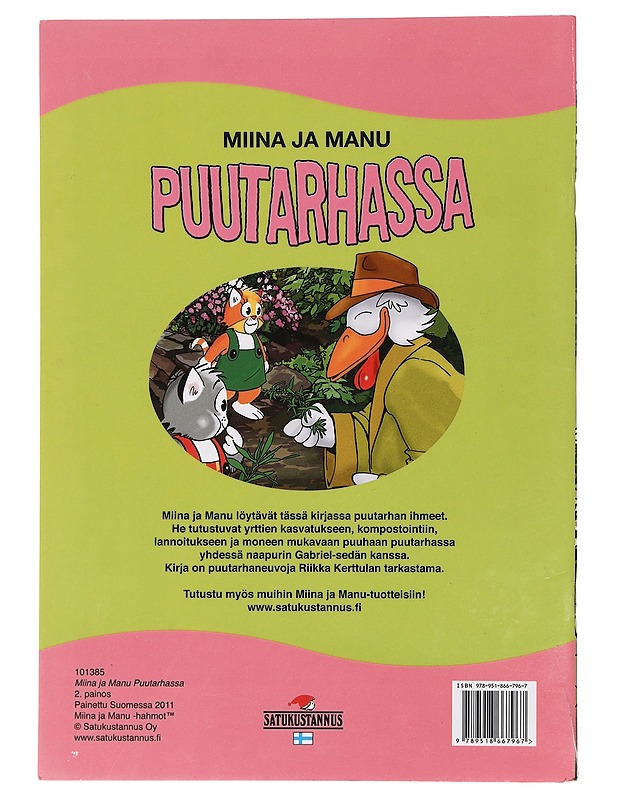Miina ja Manu puutarhassa - Koivisto, Jari - Lastenkirjat - 10105448062 - 1