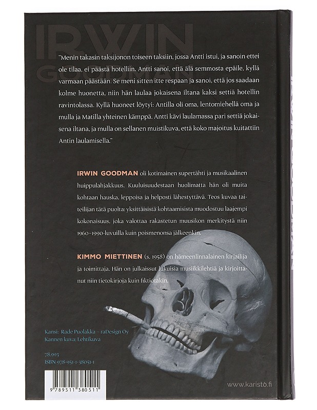 Irwin Goodman : kansan taiteilija - Kimmo Miettinen - Elämäkerrat ja muistelmat - 10105448111 - 1