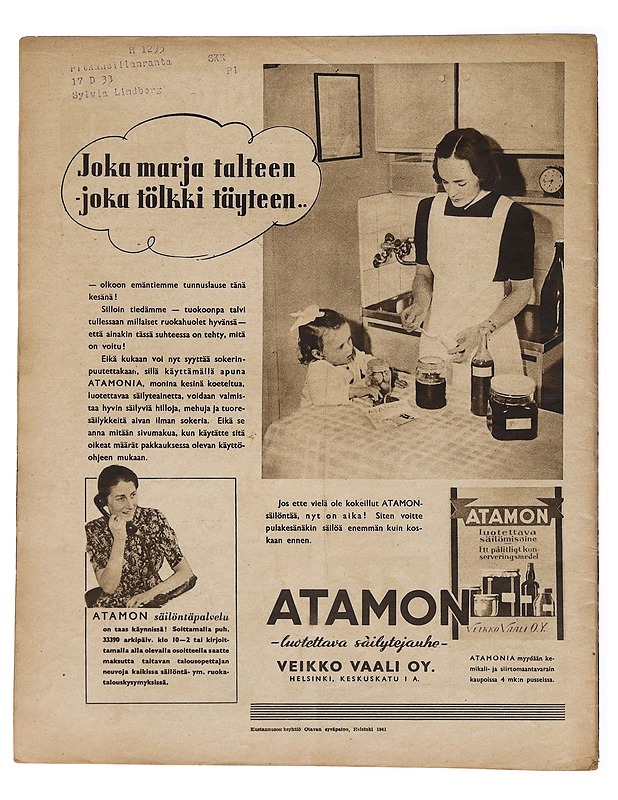 Suomen Kuvalehti N:o 27 1941 - Lehdet - 10105448116 - 1