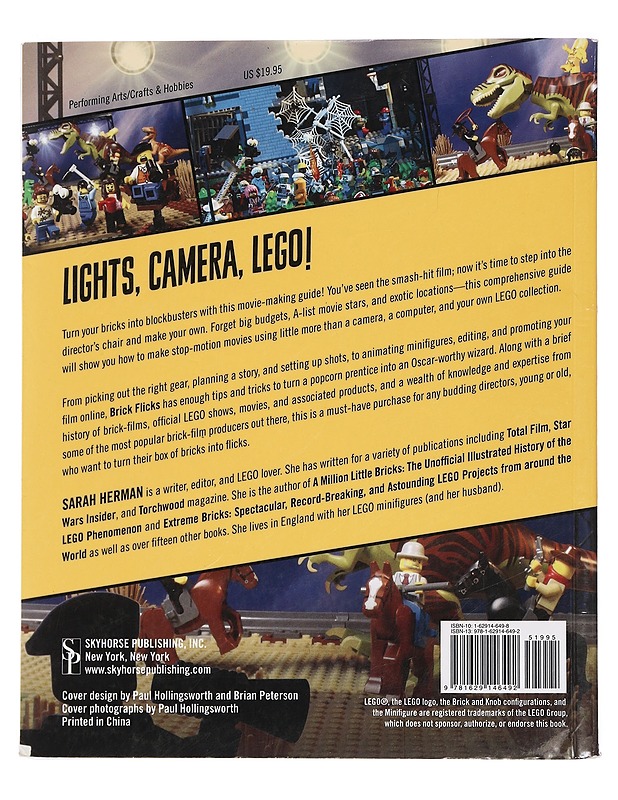 Brick Flicks: A Comprehensive Guide to Making Your Own Stop-Motion LEGO Movies - Herman, Sarah - Musiikki- ja elokuvakirjat - 10105448126 - 1