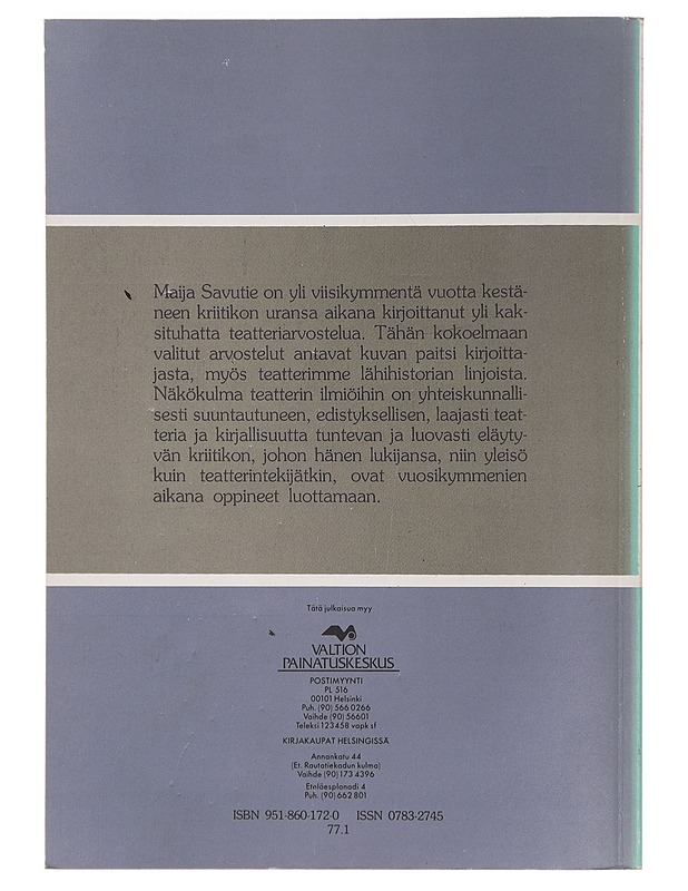 Kohti elävää teatteria - Savutie, Maija - Elämäkerrat ja muistelmat - 10105448156 - 1