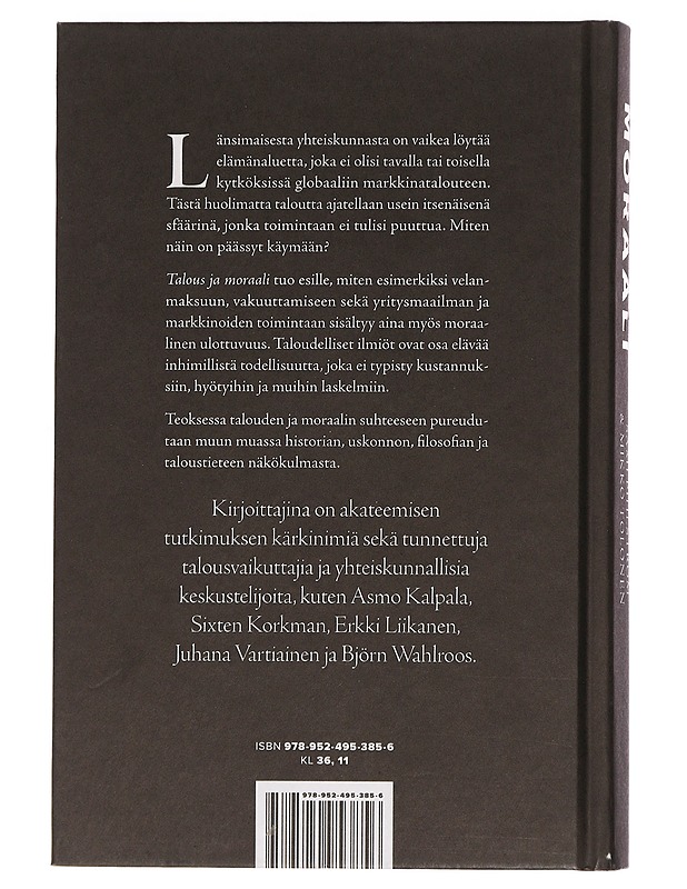 Talous ja moraali - Kivistö, Sari - Tietokirjat ja oppaat - 10105448241 - 1