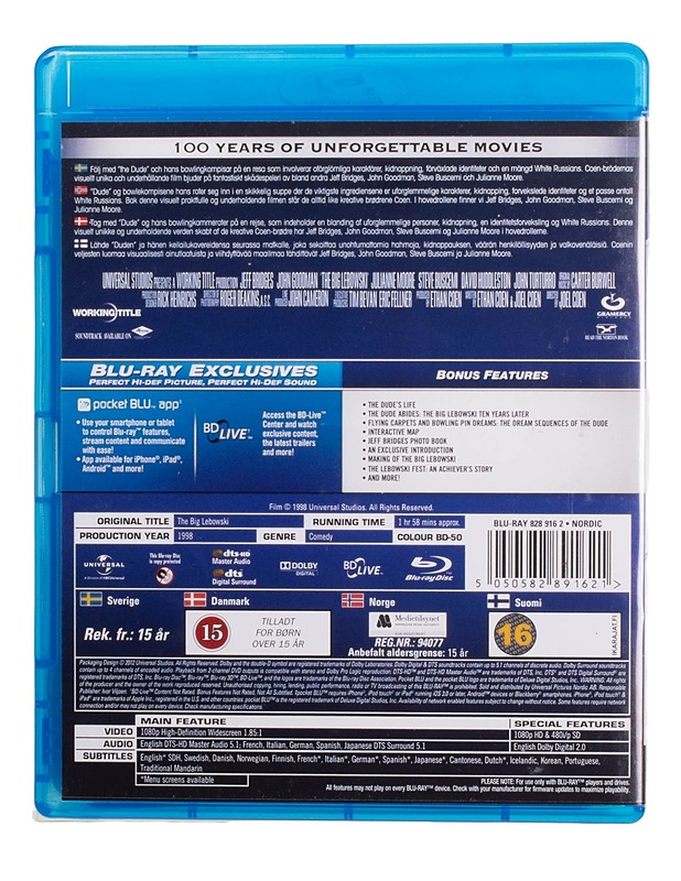 the big lebowski - blu-ray - Blu-ray-levyt - 10105448262 - 1