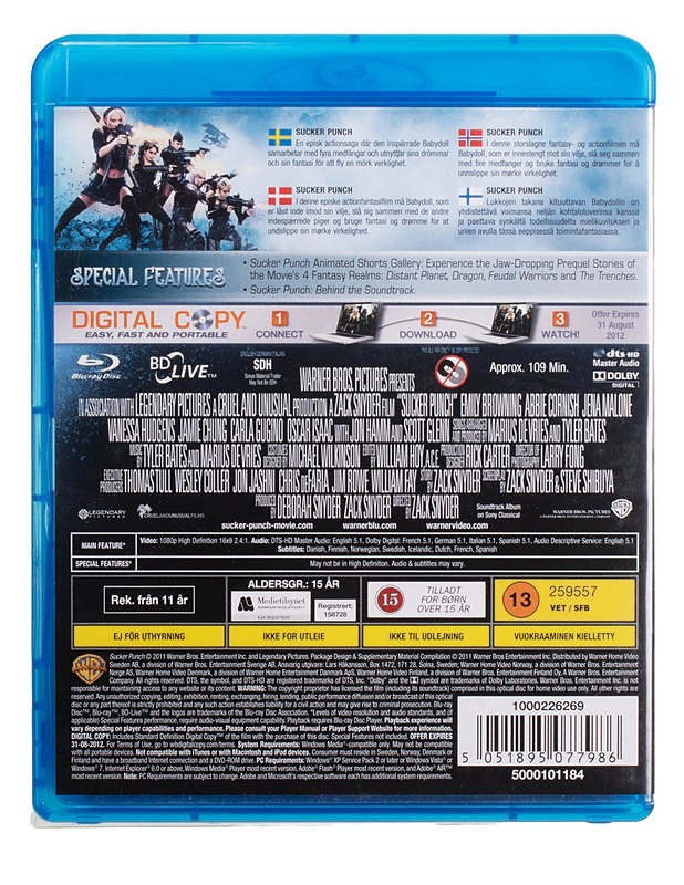 Sucker Punch- Blu-ray - Blu-ray-levyt - 10105448264 - 1