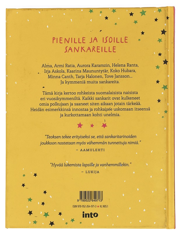 Sankaritarinoita tytöille (ja kaikille muille) - Anttonen, Taru - Lastenkirjat - 10105448289 - 1