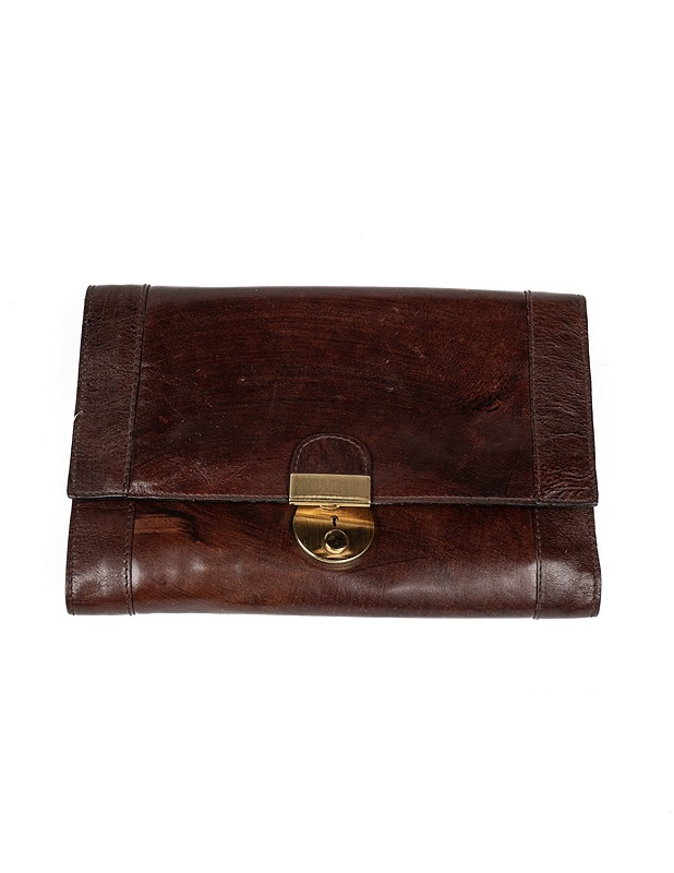 Tummanruskea nahkainen pussukka - Laukut, lompakot ja reput - 10105448305 - 0