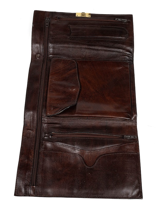 Tummanruskea nahkainen pussukka - Laukut, lompakot ja reput - 10105448305 - 1