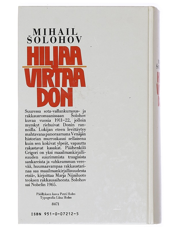 Hiljaa Virtaa Don II - Mihail Solohov - Kaunokirjallisuus - 10105448310 - 1