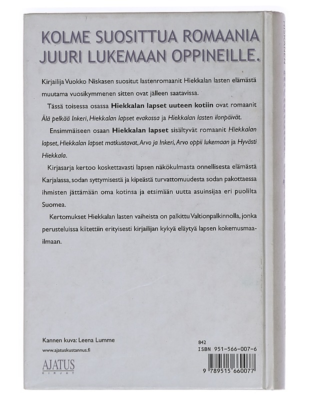 Hiekkalan lapset uuteen kotiin - Vuokko Niskanen - Romaanit ja novellit - 10105448356 - 1