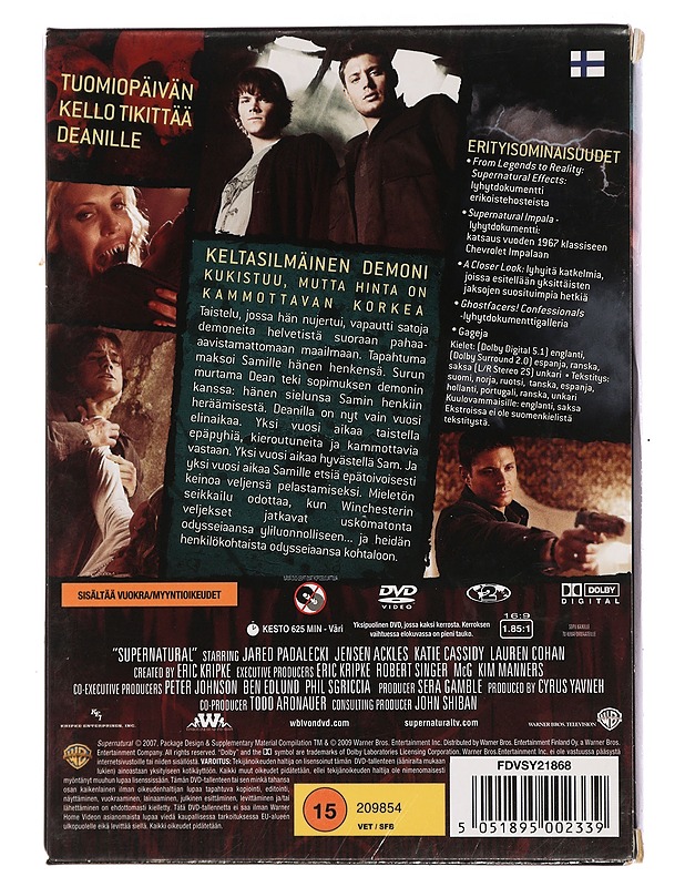 Supernatural: Kolmas tuotantokausi - DVD - Blu-ray-levyt - 10105448402 - 1