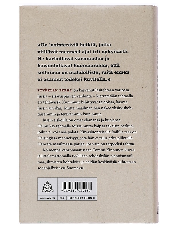 Pintti : kolmenpäivänromaani - Tommi Kinnunen - Romaanit ja novellit - 10105448410 - 1