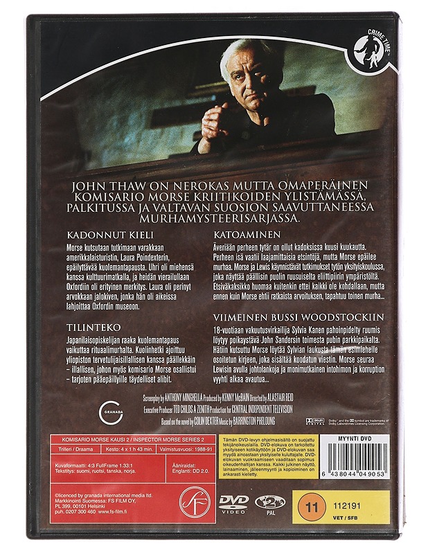Komisario Morse, kausi 2 - DVD - Blu-ray-levyt - 10105448430 - 1