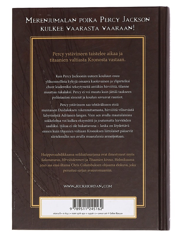 Percy Jackson : Labyrinttitaistelu - Riordan, Rick - Fantasia- ja scifi - 10105448435 - 1