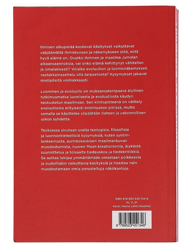Luominen ja evoluutio : miten usko ja tiede kohtaavat - E.V. Rope Kojonen - Tietokirjat ja oppaat - 10105448461 - 1