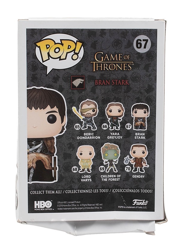 FUNKO POP! Game of Thrones 67 Bran Stark vinyylifiguuri - Lasten lelut - 10105448491 - 1