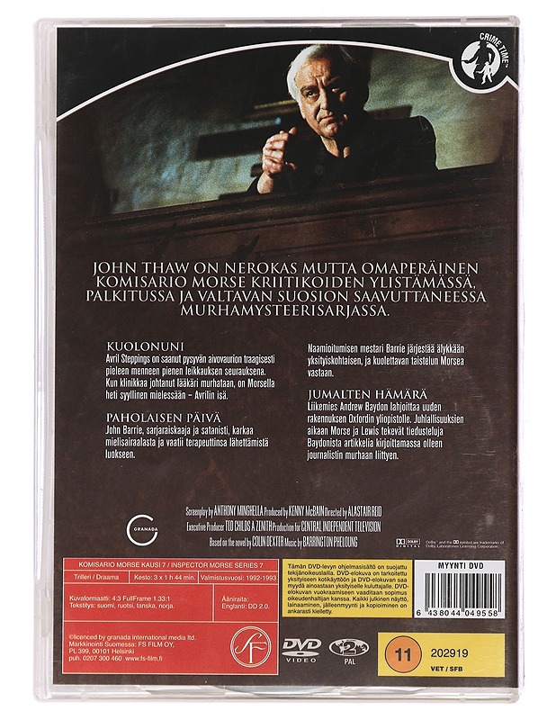 Komisario Morse, kausi 7 - DVD - Blu-ray-levyt - 10105448504 - 1