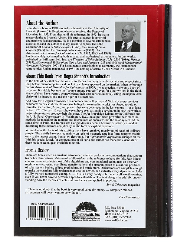 Astronomical algorithms - Jean Meeus - Tietokirjat ja oppaat - 10105448507 - 1