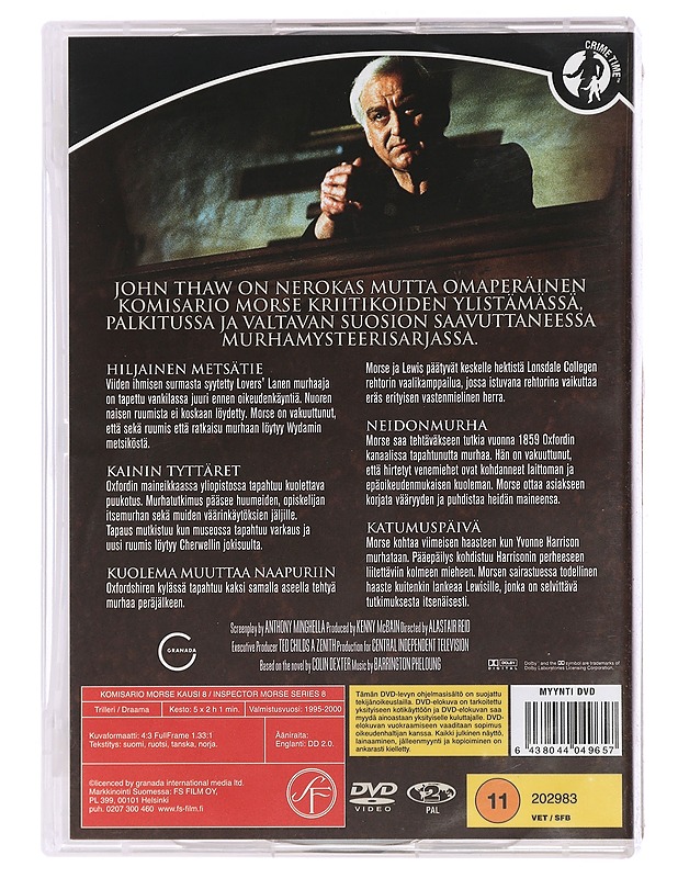 Komisario Morse box. 8 - DVD - DVD-elokuvat - 10105448515 - 1