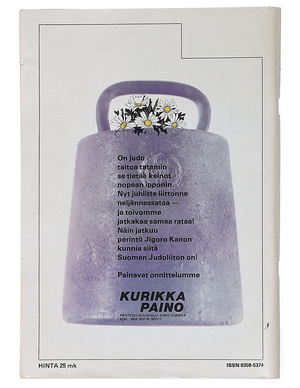 Juhla-Ippon 4 - Suomen Judoliitto 25 vuotta 1983 - Harrastekirjat - 10105448520 - 1