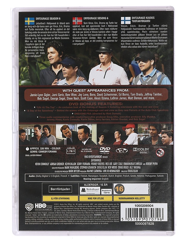 Entourage 6. tuotantokausi - DVD - DVD-elokuvat - 10105448522 - 1