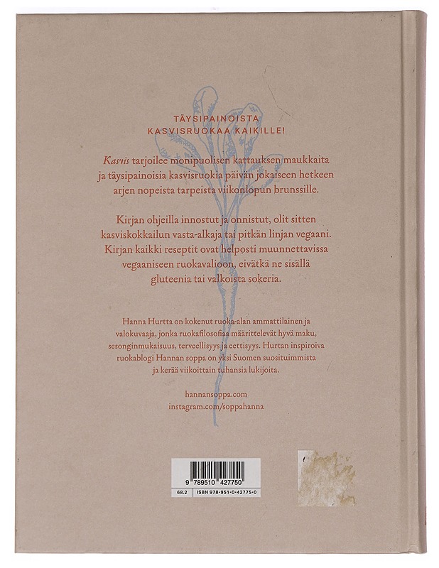 Kasvis : ruokakirja - Hurtta, Hanna - Ruokakirjat - 10105448536 - 1