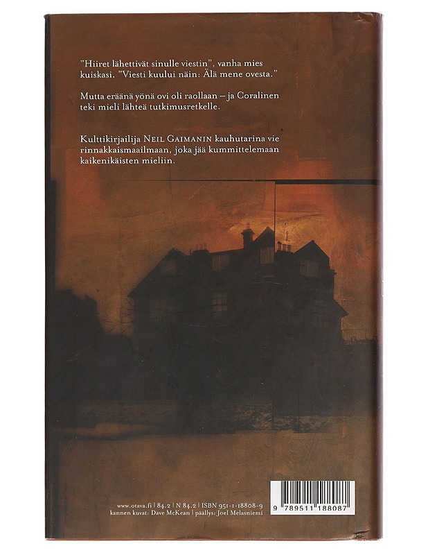 Coraline varjojen talossa - Gaiman, Neil - Lastenkirjat - 10105448557 - 1